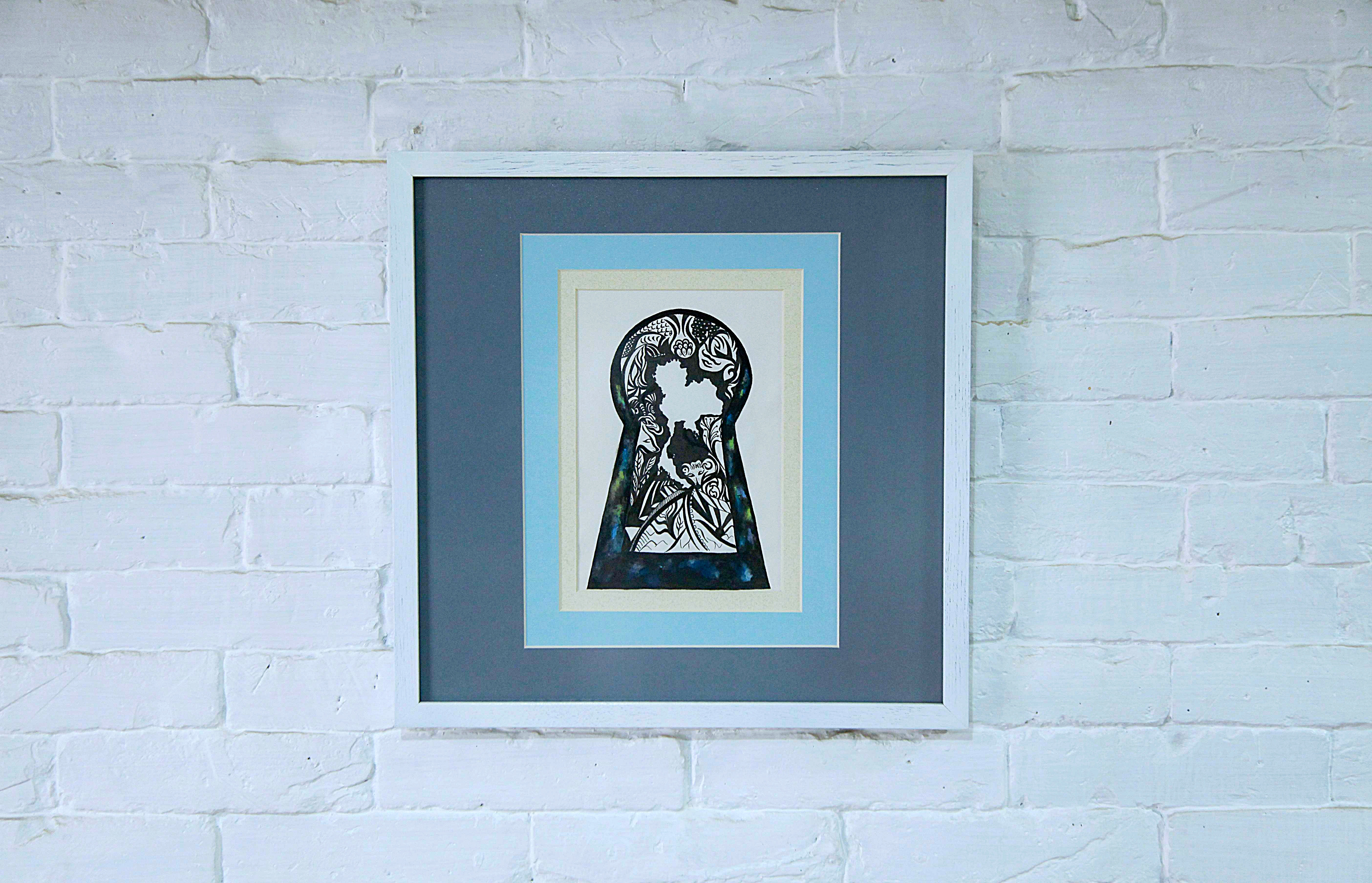 An ink painting of Thailand, original art.